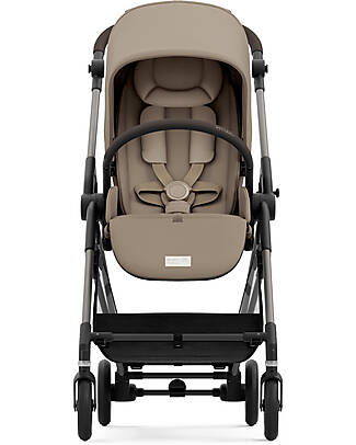 Cybex Passeggino Melio - Almond Beige - Telaio Taupe - dalla Nascita ai 15 kg Passeggini Leggeri