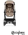 Cybex Passeggino Melio - Almond Beige - Telaio Taupe - dalla Nascita ai 15 kg Passeggini Leggeri