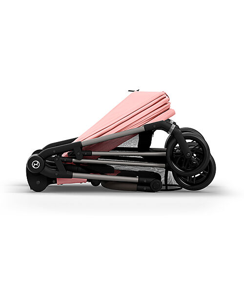 Cybex Passeggino Melio - Candy Pink - Telaio Taupe - dalla Nascita ai 15 kg Passeggini Leggeri