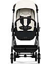 Cybex Passeggino Melio - Canvas White - Telaio Taupe - dalla Nascita ai 15 kg Passeggini Leggeri