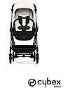 Cybex Passeggino Melio - Canvas White - Telaio Taupe - dalla Nascita ai 15 kg Passeggini Leggeri