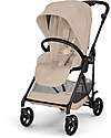 Cybex Passeggino Melio Carbon - Almond Beige - Super Leggero con Telaio in Carbonio Passeggini Leggeri