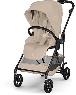 Cybex Passeggino Melio Carbon - Almond Beige - Super Leggero con Telaio in Carbonio Passeggini Leggeri