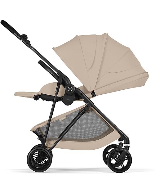 Cybex Passeggino Melio Carbon - Almond Beige - Super Leggero con Telaio in Carbonio Passeggini Leggeri