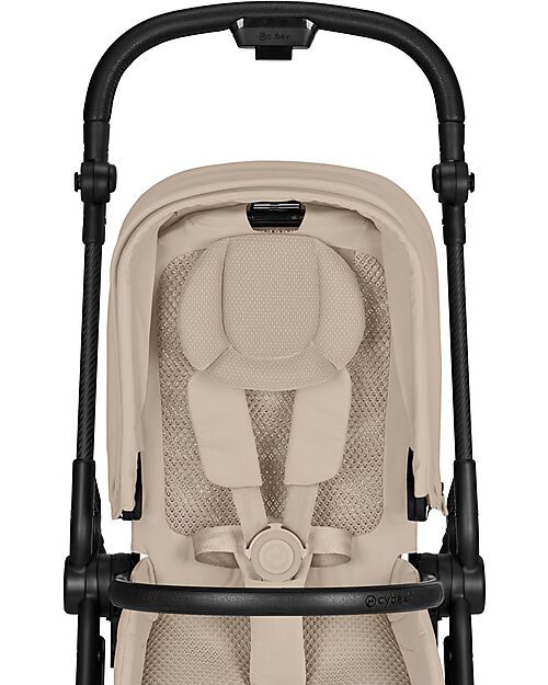 Cybex Passeggino Melio Carbon - Almond Beige - Super Leggero con Telaio in Carbonio Passeggini Leggeri