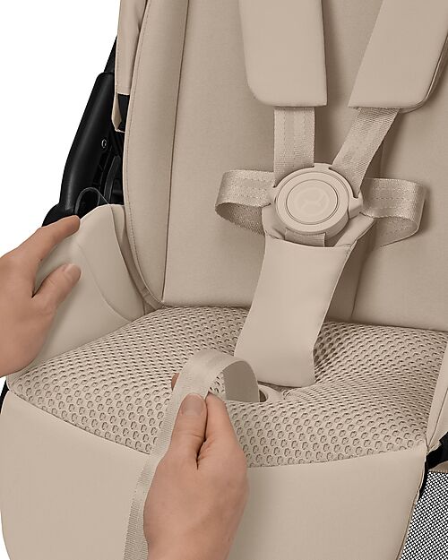 Cybex Passeggino Melio Carbon - Almond Beige - Super Leggero con Telaio in Carbonio Passeggini Leggeri