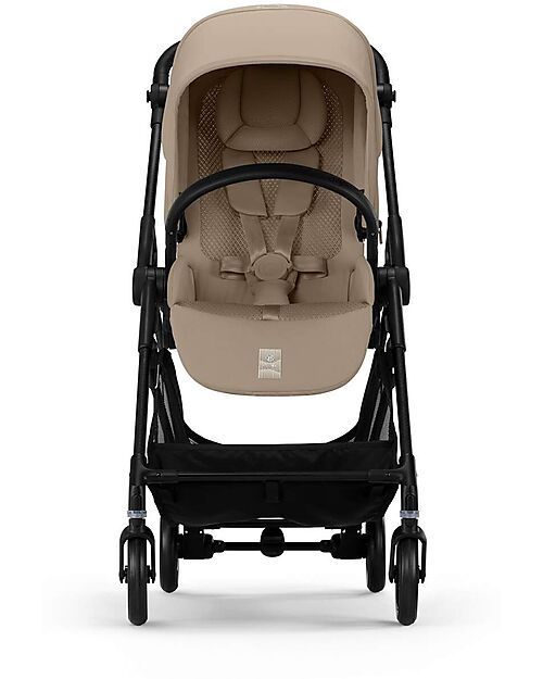 Cybex Passeggino Melio Carbon - Almond Beige - Telaio Carbon - Super Leggero con Telaio in Carbonio Passeggini Leggeri