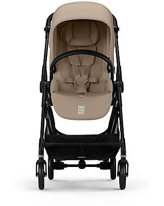 Cybex Passeggino Melio Carbon - Almond Beige - Telaio Carbon - Super Leggero con Telaio in Carbonio Passeggini Leggeri