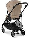Cybex Passeggino Melio Carbon - Almond Beige - Telaio Carbon - Super Leggero con Telaio in Carbonio Passeggini Leggeri