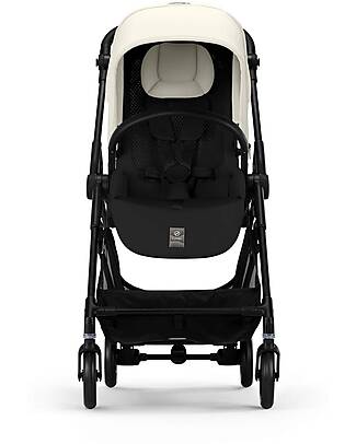 Cybex Passeggino Melio Carbon - Canvas White - Telaio Carbon - Super Leggero con Telaio in Carbonio Passeggini Leggeri