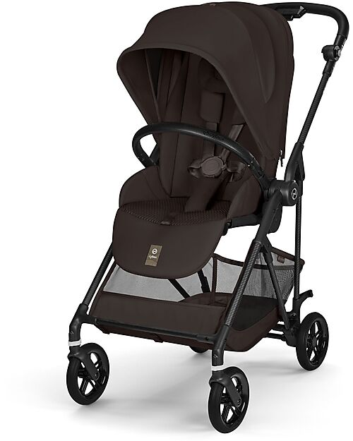 Cybex Passeggino Melio Carbon - Chocolate Brown - Super Leggero con Telaio in Carbonio Passeggini Leggeri