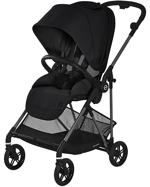 Cybex Passeggino Melio Carbon - Deep Black -Leggero e Resistente Passeggini Leggeri