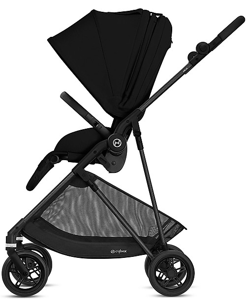 Cybex Passeggino Melio Carbon - Deep Black -Leggero e Resistente Passeggini Leggeri