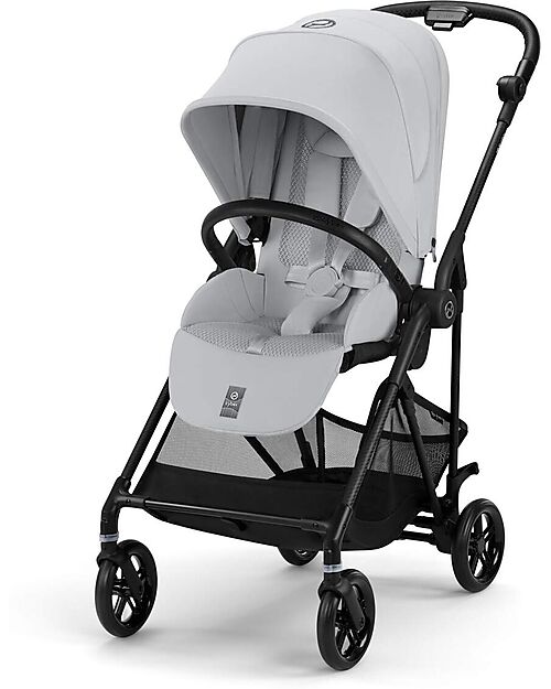 Cybex Passeggino Melio Carbon - Fog grey - Telaio Carbon - Super Leggero con Telaio in Carbonio Passeggini Leggeri