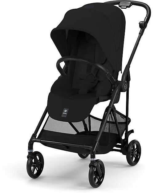 Cybex Passeggino Melio Carbon - Magic Black - Telaio Carbon - Super Leggero con Telaio in Carbonio Passeggini Leggeri
