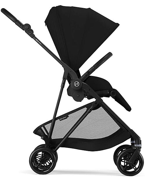 Cybex Passeggino Melio Carbon - Magic Black - Telaio Carbon - Super Leggero con Telaio in Carbonio Passeggini Leggeri