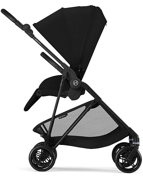 Cybex Passeggino Melio Carbon - Magic Black - Telaio Carbon - Super Leggero con Telaio in Carbonio Passeggini Leggeri