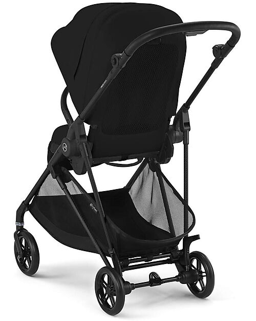 Cybex Passeggino Melio Carbon - Magic Black - Telaio Carbon - Super Leggero con Telaio in Carbonio Passeggini Leggeri