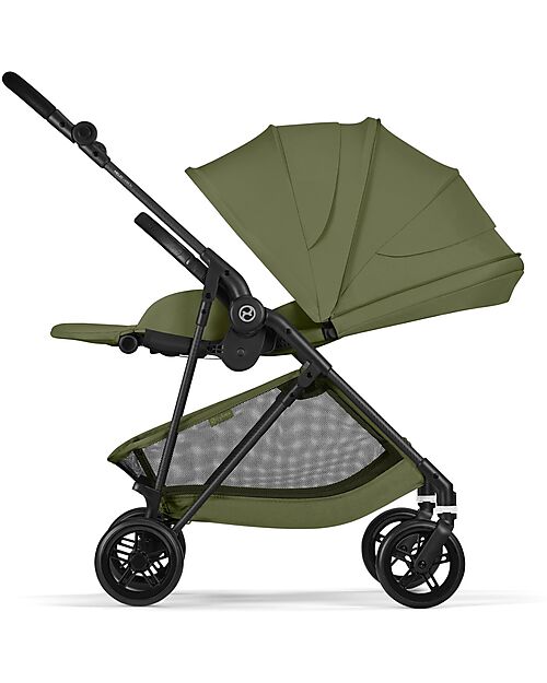 Cybex Passeggino Melio Carbon - Moss Green - Super Leggero con Telaio in Carbonio Passeggini Leggeri