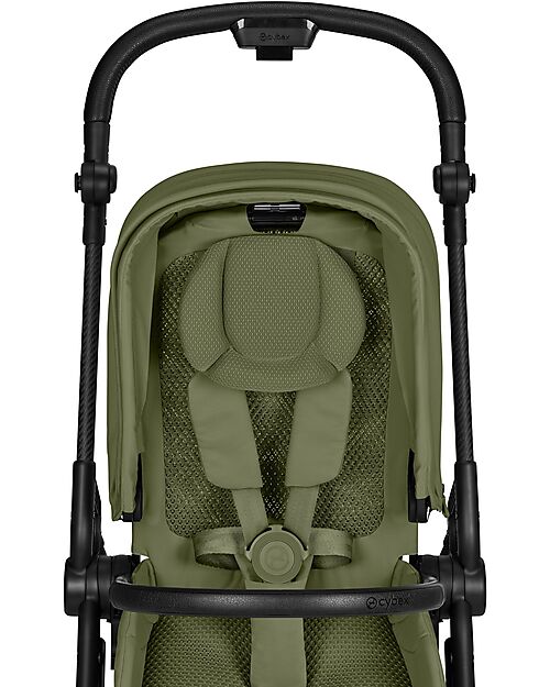 Cybex Passeggino Melio Carbon - Moss Green - Super Leggero con Telaio in Carbonio Passeggini Leggeri