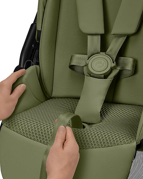 Cybex Passeggino Melio Carbon - Moss Green - Super Leggero con Telaio in Carbonio Passeggini Leggeri
