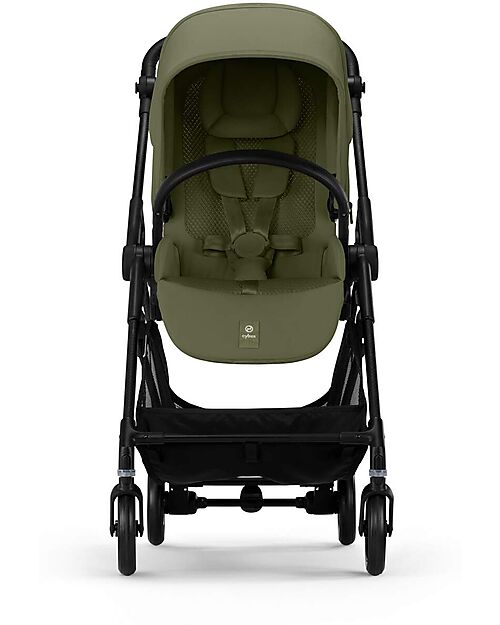 Cybex Passeggino Melio Carbon - Moss Green - Telaio Carbon - Super Leggero con Telaio in Carbonio Passeggini Leggeri