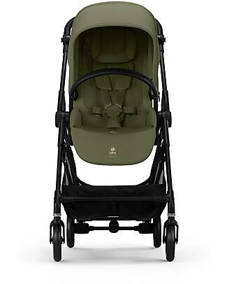 Cybex Passeggino Melio Carbon - Moss Green - Telaio Carbon - Super Leggero con Telaio in Carbonio Passeggini Leggeri