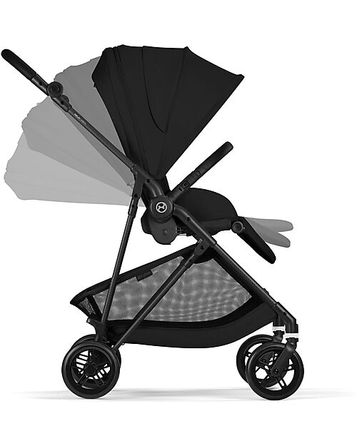 Cybex Passeggino Melio Carbon - Nero Magico - Super Leggero con Telaio in Carbonio Passeggini Leggeri