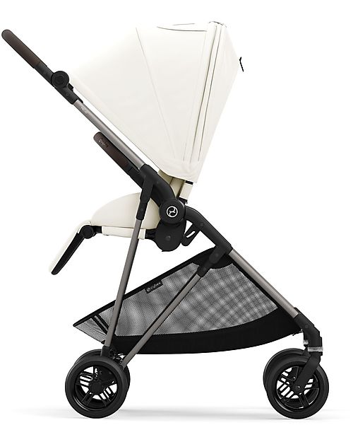 Cybex Passeggino Melio - Cotton White - Versatile e Super Leggero - dalla Nascita ai 15kg Passeggini Leggeri