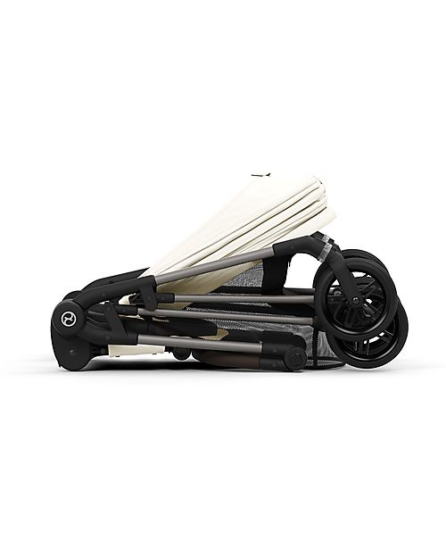 Cybex Passeggino Melio - Cotton White - Versatile e Super Leggero - dalla Nascita ai 15kg Passeggini Leggeri