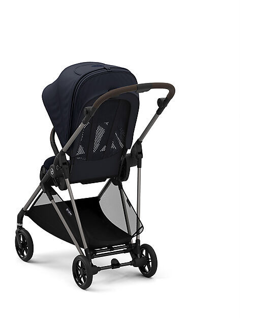 Cybex Passeggino Melio - Dark Blue - Telaio Taupe - dalla Nascita ai 15 kg Passeggini Leggeri
