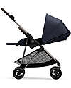 Cybex Passeggino Melio - Dark Blue - Telaio Taupe - dalla Nascita ai 15 kg Passeggini Leggeri