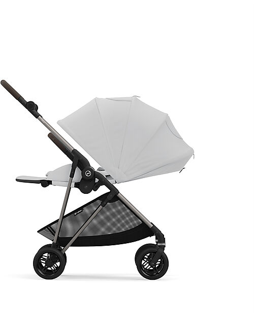 Cybex Passeggino Melio - Fog Grey - Telaio Taupe - dalla Nascita ai 15 kg Passeggini Leggeri