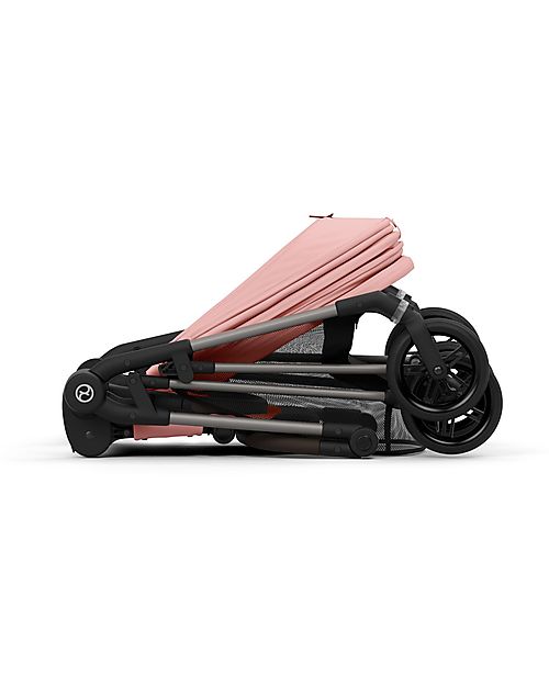 Cybex Passeggino Melio - Hibiscus Red - Versatile e Super Leggero - dalla Nascita ai 15kg Passeggini Leggeri