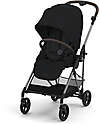Cybex Passeggino Melio - Magic Black - Telaio Taupe - dalla Nascita ai 15 kg Passeggini Leggeri