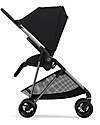 Cybex Passeggino Melio - Moon Black - Versatile e Super Leggero - dalla Nascita ai 15kg Passeggini Leggeri