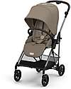 Cybex Passeggino Melio - Seashell Beige - Versatile e Super Leggero - dalla Nascita ai 15kg Passeggini Leggeri