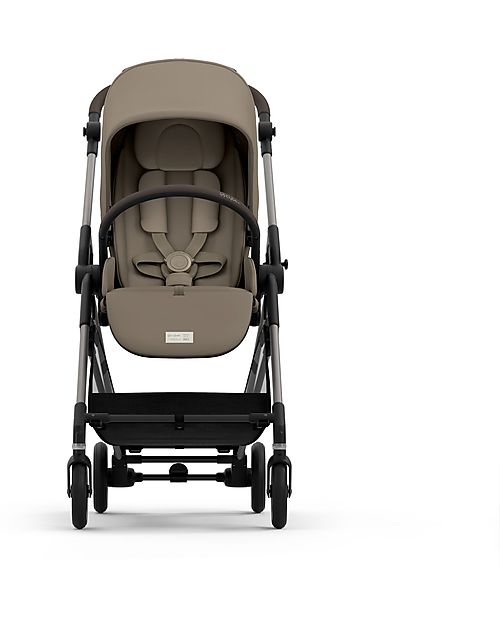 Cybex Passeggino Melio - Seashell Beige - Versatile e Super Leggero - dalla Nascita ai 15kg Passeggini Leggeri
