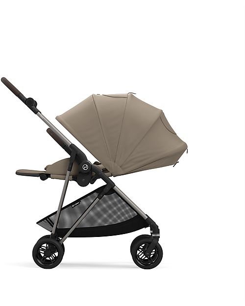 Cybex Passeggino Melio - Seashell Beige - Versatile e Super Leggero - dalla Nascita ai 15kg Passeggini Leggeri
