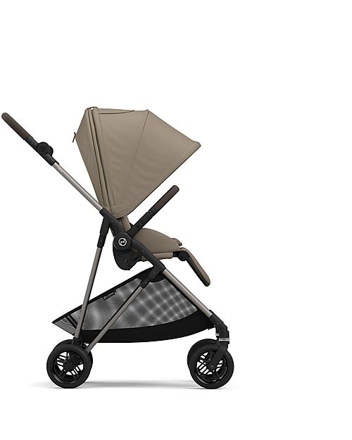 Cybex Passeggino Melio - Seashell Beige - Versatile e Super Leggero - dalla Nascita ai 15kg Passeggini Leggeri