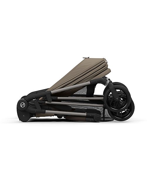 Cybex Passeggino Melio - Seashell Beige - Versatile e Super Leggero - dalla Nascita ai 15kg Passeggini Leggeri