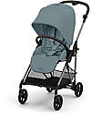 Cybex Passeggino Melio - Stormy Blue - Telaio Taupe - dalla Nascita ai 15 kg Passeggini Leggeri