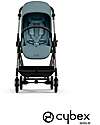 Cybex Passeggino Melio - Stormy Blue - Telaio Taupe - dalla Nascita ai 15 kg Passeggini Leggeri