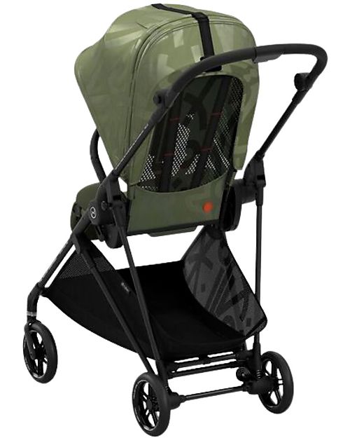 Cybex Passeggino Melio Street - Olive Green - Design Street Art - dalla Nascita ai 15kg Passeggini Leggeri