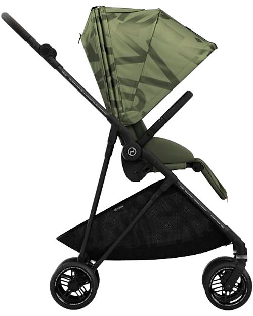 Cybex Passeggino Melio Street - Olive Green - Design Street Art - dalla Nascita ai 15kg Passeggini Leggeri