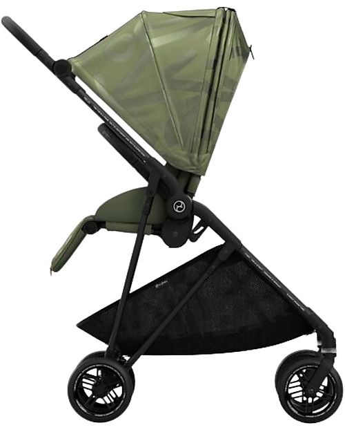 Cybex Passeggino Melio Street - Olive Green - Design Street Art - dalla Nascita ai 15kg Passeggini Leggeri