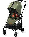 Cybex Passeggino Melio Street - Olive Green - Design Street Art - dalla Nascita ai 15kg Passeggini Leggeri