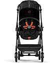 Cybex Passeggino Melio Street - Real Black - Design Street Art - dalla Nascita ai 15kg Passeggini Leggeri