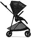 Cybex Passeggino Melio Street - Real Black - Design Street Art - dalla Nascita ai 15kg Passeggini Leggeri