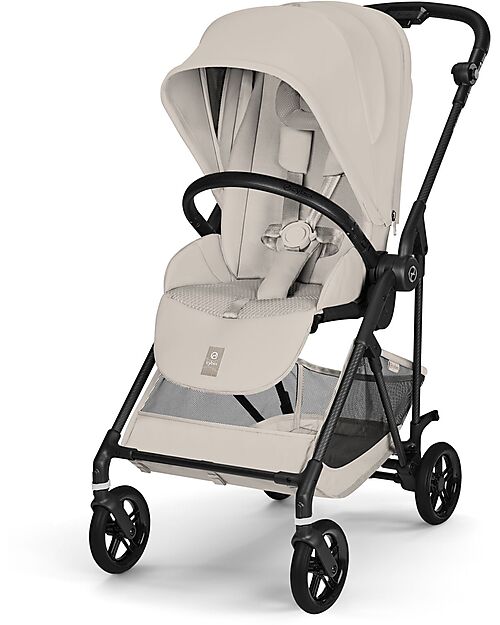 Cybex Passeggino MelioCarbon - Dune Grey - Super Leggero con Telaio in Carbonio Passeggini Leggeri